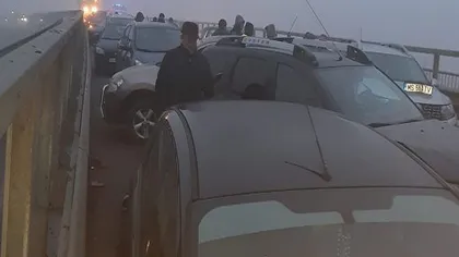 Carambol cu 21 de maşini în Mureş. Autorităţile au intervenit de urgenţă! Traficul e paralizat!