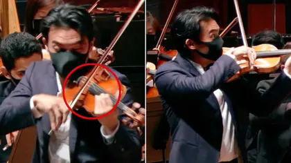 Incredibil cum a reacționat violonistul Ray Chen când o coardă a Stradivarius-ului i s-a rupt în timpul concertului