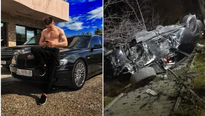 Accident grav în  Iaşi. Un tânăr de 19 ani s-a răsturnat cu un BMW, după ce a intrat pe contrasens