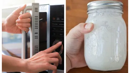De ce să pui un borcan cu lapte în fiecare dimineaţă în cuptorul cu microunde. Trucul fantastic pe care e musai să-l încerci