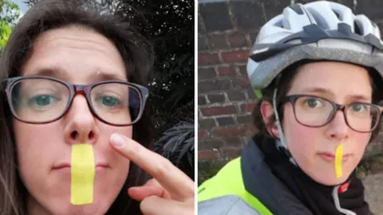O femeie a luat decizia radicală de a-şi lipi buzele cu bandă adezivă şi spune că asta i-a schimbat viaţa şi i-a salvat căsnicia