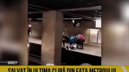 Tentativă de sinucidere la metrou. Bărbat salvat de mecanicul care a reuşit să frâneze la timp VIDEO