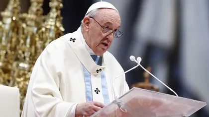 Papa Francisc vrea pace în Ucraina. 