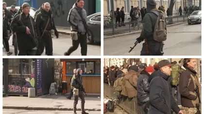 Imagini epocale! Programatori, actori, oameni de afaceri şi studenți pun mâna pe arme și luptă pentru Ucraina! Momente istorice la Kiev unde toţi bărbaţii au devenit eroi!