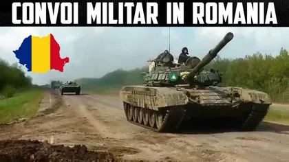 Convoi militar înspre Bucureşti după ce a început războiul în Ucraina. Primele măsuri după invazia Rusiei