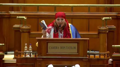 Diana Șoșoacă a făcut circ în Parlament, în fața ministrului francez de Externe. 