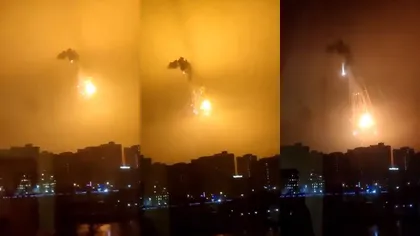 Sună sirenele de război la Kiev. Cerul capitalei Ucrainei este luminat de rachete