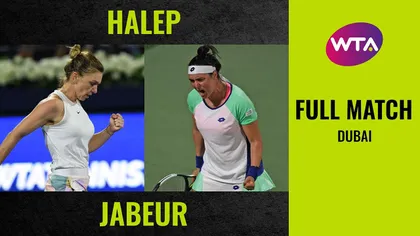 Simona Halep, în semifinale la Dubai după 6-4, 6-3 cu Ons Jabeur. Urmează 