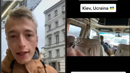 Povestea românilor din Ucraina. Cum a reușit vloggerul Cristian Dascălu să fugă din Kiev! A spus totul pe Tik-Tok