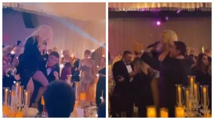 Noi imagini incendiare de la nunta lui Cristian Burci! Loredana Groza și Borcea s-au dat în spectacol, chiar în fața Valentinei Pelinel - VIDEO