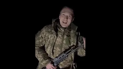 Mesajul filmat al unui soldat ucrainean pentru adversarii ruşi: 