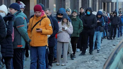 Ruşii resimt din plin sancţiunile internaţionale după invazia din Ucraina: 