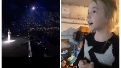 Copila de 7 ani, devenită cunoscută după ce a cântat în buncăr, a oferit un moment de senzație la un concert din Polonia! A interpretat imnul Ucrainei în fața a mii de persoane VIDEO
