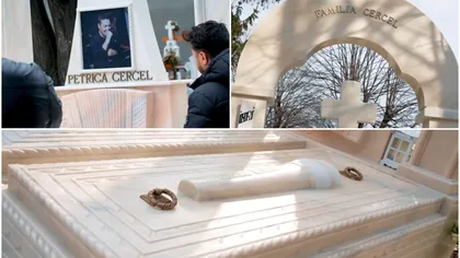 Video! Cum arată mormântul lui Petrică Cercel la jumătate de an de la moartea artistului! Are un acordeon pe cruce şi un microfon pe cavou! Băieţii manelistului i-au ridicat un adevărat “mausoleu”