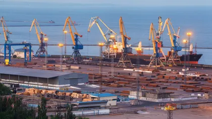 Ucraina a pierdut contactul cu porturile Mariupol şi Azov. Ţara mai are doar două porturi prin care poate exporta mărfuri