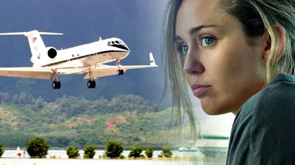 Miley Cyrus a văzut moartea cu ochii! Avionul în care se afla cântăreața a fost lovit de fulger VIDEO