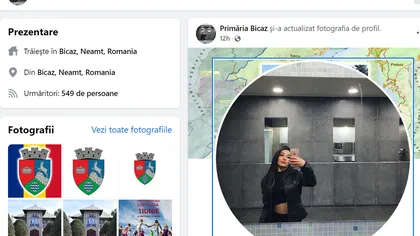 Poza de profil a Primăriei Bicaz a făcut înconjurul reţelelor de socializare. Reacţiile internauţilor: 