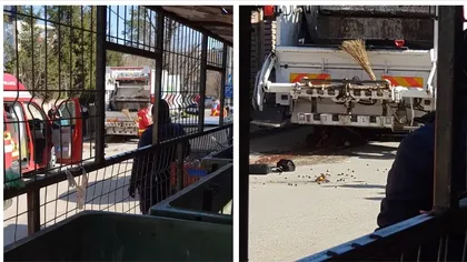 Femeie lovită mortal de o maşină de salubritate în Turda. Reacţia uluitoare a gunoierului. 