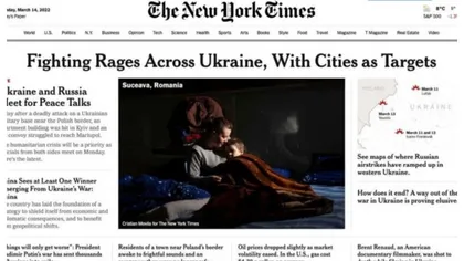 România a ajuns pe prima pagină în The New York Times. Presa străină, impresionată de ajutorul pe care românii îl oferă refugiaţilor ucraineni