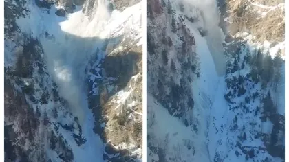 VIDEO! Avalanşă uriaşă în Bucegi, pe Jepii Mici, cel mai frecventat traseu din Valea Prahovei! 