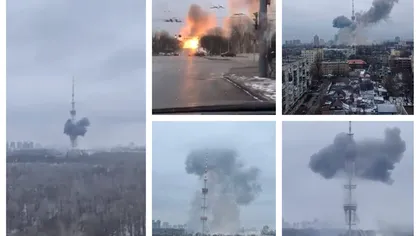 Noi bombardamente la Kiev după ce Rusia a ameninţat cu noi atacuri şi a cerut civililor să părăsească oraşul. Turnul de televiziune din Kiev, vizat de un atac cu rachete