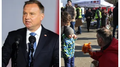 Cum sunt primiţi refugiaţii ucraineni în Polonia. Preşedintele îi găzduieşte în reşedinţele sale oficiale, iar un primar oferă jucării copiilor
