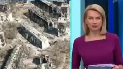 Război în Ucraina. Imagini cu ruinele oraşului Mariupol la televiziunea rusă: 