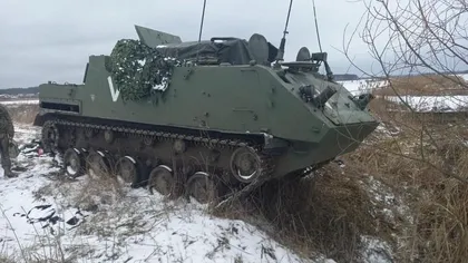 Imagini virale cu un tanc capturat de ucraineni la Harkov: 