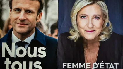 Alegeri în Franța: Emmanuel Macron şi Marine Le Pen merg în turul doi