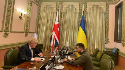 Boris Johnson a discutat cu Biden după vizita în Ucraina: 