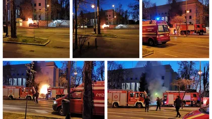 O maşină a intrat în gardul ambasadei Rusiei la Bucureşti şi a luat foc. Şoferul a murit. Se fac verificări inclusiv pentru un posibil atentat