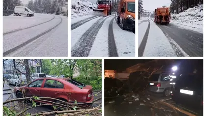 Alertă meteo COD PORTOCALIU de ploi torenţiale în Moldova, furtuni în următoarele ore în aproape toată ţara. Ninge abundent la munte, ploi, vijelii şi inundaţii în mai multe localităţi