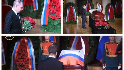 Vladimir Putin, prezent la înmormântarea lui Vladimir Jirinovski. Gestul făcut liderul de la Kremlin pentru ultranaţionalistul rus VIDEO