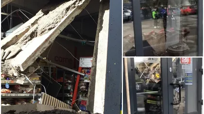 Incident în ajunul Învierii Domnului! Tavanul unui supermarket din Turda s-a prăbuşit. VIDEO şi GALERIE FOTO