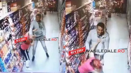 Femeie snopită în bătaie într-un supermarket din Maramureş. Scene ca-n ringul de box VIDEO