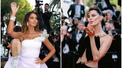 Mădălina Ghenea şi Catrinel Menghia au făcut furori pe covorul roşu de la Cannes. Ce ţinute spectaculoase au ales româncele