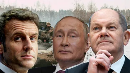 Putin a vorbit la telefon cu Macron şi Scholz. Ce le-a spus liderul de la Kremlin preşedintelui francez şi cancelarului german