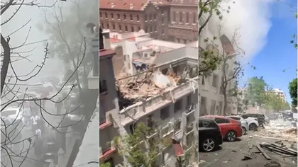 Explozie devastatoare, un imobil cu patru etaje s-a prăbuşit FOTO şi VIDEO