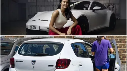 Emma Răducanu face reclamă la Porsche, dar conduce o Dacia Sandero