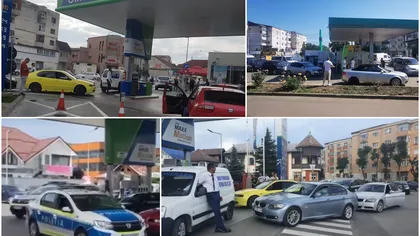 Protest împotriva preţului carburanţilor la benzinării. Mai mulţi şoferi au blocat pompele staţiilor de alimentare