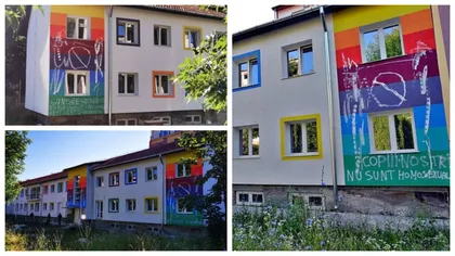 FOTO: Scandal LGBT la o grădiniță din Hunedoara. Reacția primarului: „Curcubeul reprezintă un simbol al speranţei