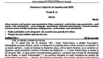 Subiecte istorie Bac 2022 edu.ro. Cum se poate lua notă mare la proba obligatorie