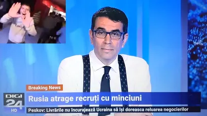 Gafă de proporții la Digi 24, în emisiunea lui Cosmin Prelipceanu. Un clip viral, prezentat drept o discuție serioasă despre război (VIDEO)
