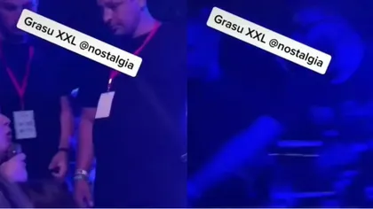 Grasu XXL a stropit cu apă un tânăr şi l-a înjurat la microfon în timpul unui concert. Reacţia rapperului după ce i s-a reproşat că promovează jocurile de noroc