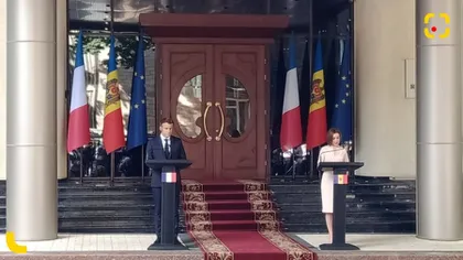 Emmanuel Macron în Moldova: 