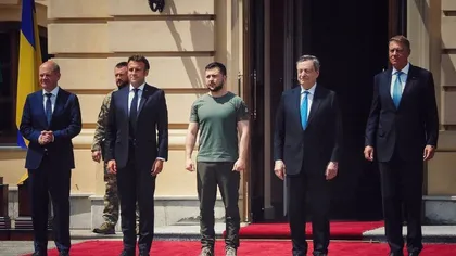Klaus Iohannis s-a întâlnit cu Zelenski. Imagini istorice cu preşedintele României, alături de cei mai importanţi lideri ai Europei VIDEO