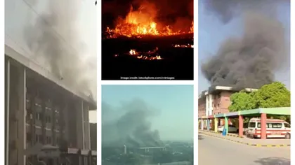 Incendiu violent la spitalul de copii. S-a intervenit cu 10 maşini de pompieri, toate etajele au fost evacuate VIDEO