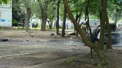 Război de gherilă în Ucraina. Mașina unui oficial pro-rus, aruncată în aer, în regiunea ocupată Herson