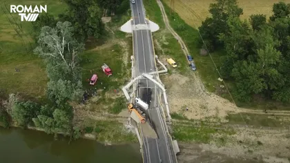 Procurorii s-au autosesizat. Primele două dosare penale deschise după ce podul din Neamț s-a prăbușit