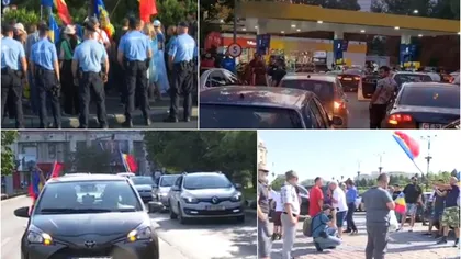 Proteste în Capitală și în marile orașe față de explozia prețurilor la carburanți. UPDATE: Protestatarii forţează intrarea în curtea Guvernului